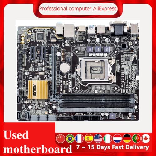 For Asus B85M-G PLUS Desktop Motherboard B85 LGA 1150 For Core i7 i5 i3 SATA3 USB3.0 Original Used Mainboard