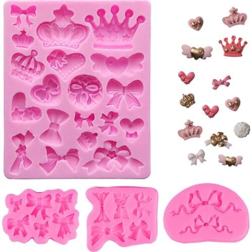 Cartoon Crown Silicone Cake Mold Fondant Chocolate Moulds DIY Cupcake Jelly Candy Decoration Baking Cake Decorating Tools