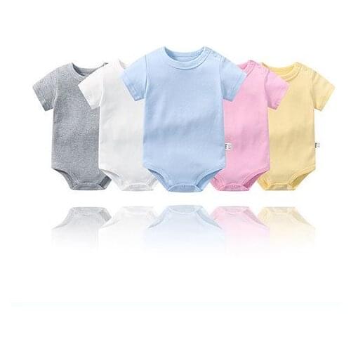 Baby Girl/Boy Clothes Short Sleeve Bodysuit For Newborns Summer Baby Romper Cute Soft Cotton Jumpsuit Wholesale Price