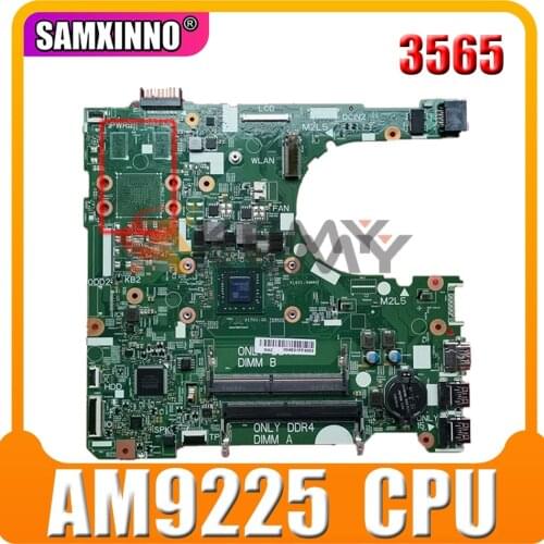 Original CN-03HY7P 03HY7P 16808-1 Laptop motherboard For DELL Inspiron 3565 AM9225 Mainboard