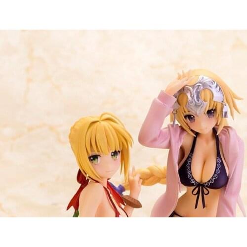 12-14CM Japanese anime figure Fate/Extella FGO Nero Claudius Caesar Augustus Germanicus/Joan of Arc action figure