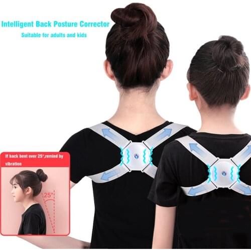 Adjustable Smart Back Posture Corrector Intelligent Brace Support Belt Spine Shoulder Training Correction Braces Adult Children