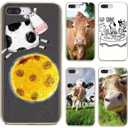 Silicone Cover For Samsung Galaxy A10 A30 A40 A50 A60 A70 a12 a31 a41 a51 a71 a20e a21s M30 Cute Funny cow