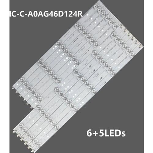 LED backlight strip 11 lamp for Haier 46"TV LBM460P0601-AT-1 LBM460P0501-AU-1 TPT460H1-WU2200 IC-D-A0AG46D124L A0AG46D124R C
