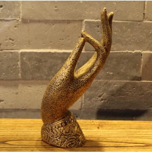 Chinese Style Retro Zen Buddha Hand Decoration Home Decoration Front Desk Hall Lucky Buddha Hand Decoration