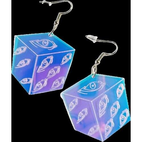 Jujutsu Kaisen Comics Incantation Eye Earrings for Women Cartoon Anime Gojo Satoru Fushiguro Megumi Acrylic Earrings Jewelry New