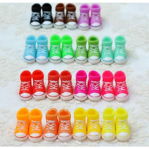 2pairs/lot Cute Candy Color Doll Sports Shoes for Blyth, Licca, Azone Doll Accessories Toy
