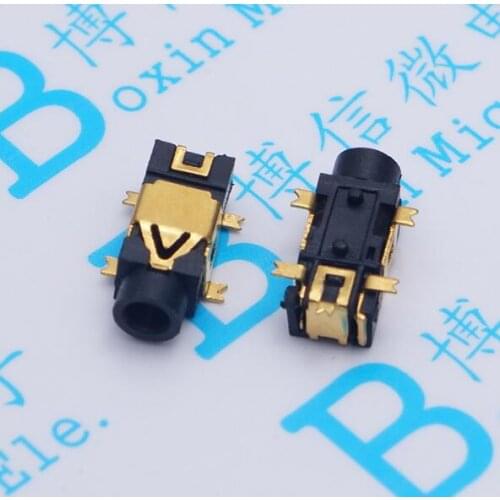 20PCS Headphone socket 2.5 Audio socket PJ-209 5 Pin SMD Belt column 2.5 Headset Female seat PJ209