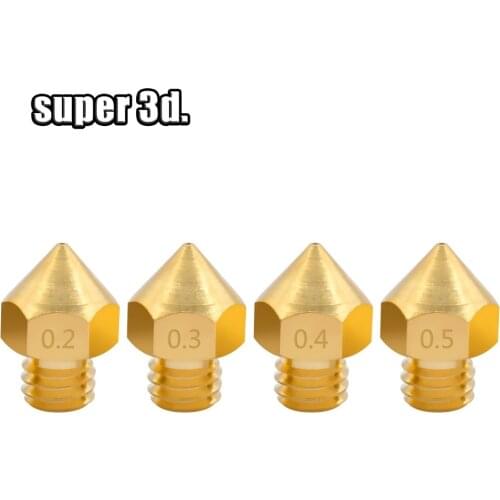 5pcs 3D Print parts MK8 M6 screw threaded upgrade More capacity Big Nozzle 1.75mm Extruder printer Head accessories