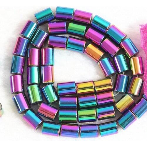 6style natural multicolor stone hematite loose beads magnetic/nomagnetic tube circle twist star heart barrel finding 15inch B181