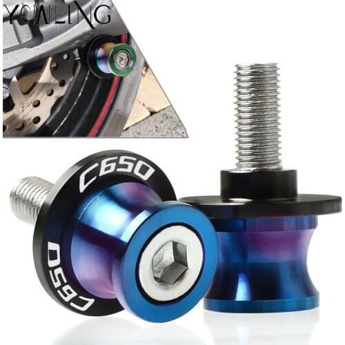 8mm Swingarm Stand Screws CNC Swing Arm Spools Sliders FOR BMW C650 SPORT C650GT Scooters 2010 2011 2012 2013 2014 2015 2016