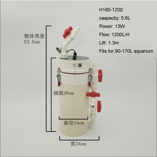 Aquarium Fish Tank Power Filter Aquarium Fish Tank Filter 220V External Aquarium Pump 10W/13W/44W/55W