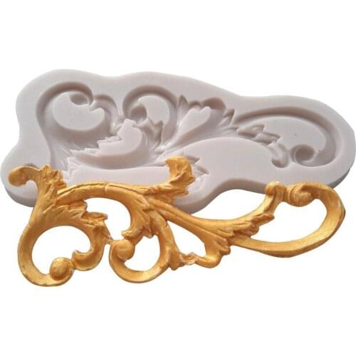 Aouke European lace silicone mold DIY fondant cake decoration mold soft candy dry Pez mold D160