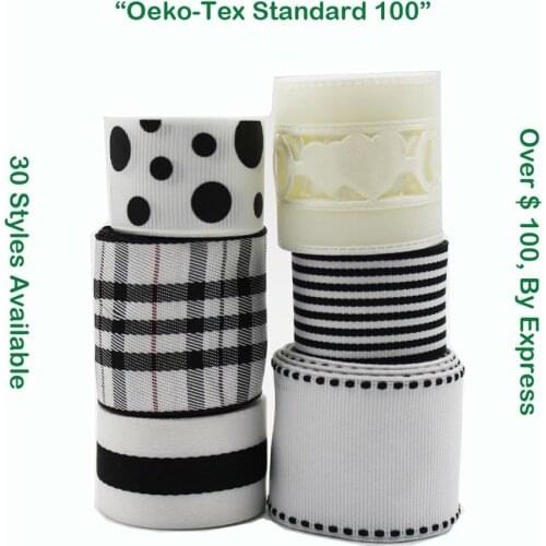 5 Yards White Color Grosgrain Satin Velvet Printed Dots Ribbon For Wedding Diy Hair Bows