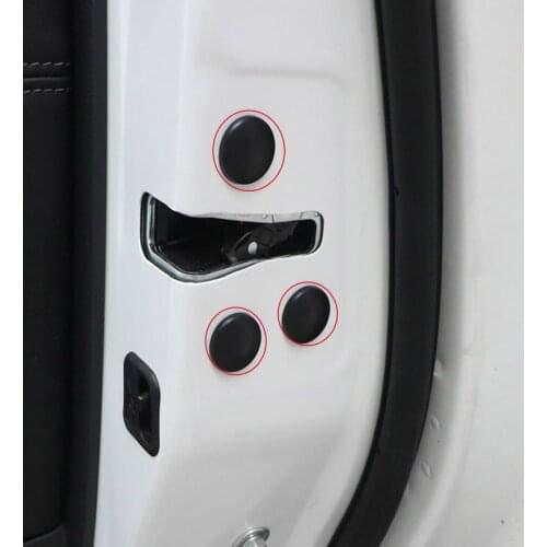 Car Door Lock Check Screw Protect Cover Trim Black White Stickers Waterproof For Toyota RAV4 RAV-4 2019 2020 2021