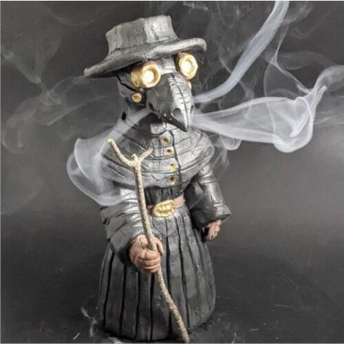 Duckbill Warrior Resin Backflow Incense Burner Desktop Aromatherapy Burner Decoration Indoor Crow Incense Seat Decor Crafts