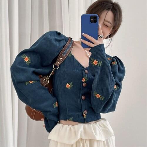 Faitesvous Women's Shirts With Embroidery
