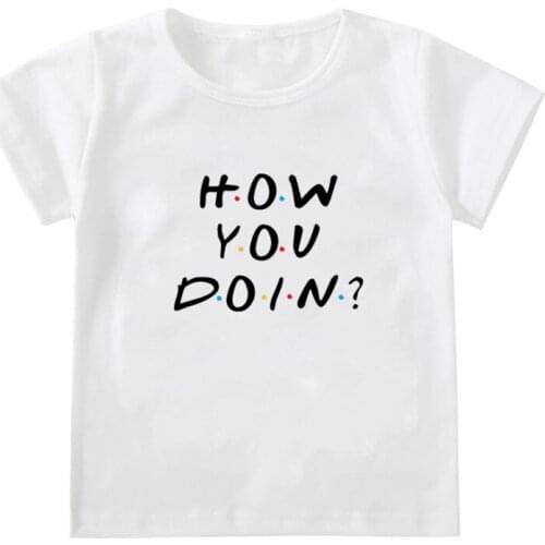 How You Doin Baby Girls Boys Tshirt Infant Summer Short-Sleeved Casual T-shirts Childrens Fashion Tops Girls Cool Summer Tee