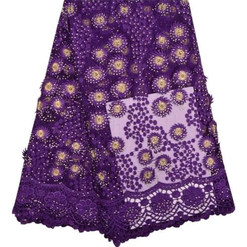 New Arrivals Lace Fabric 3D Flowers Tissus African Guipure Tulles High Quality French Net Lace For Wedding 5 Yards/Lot 1292