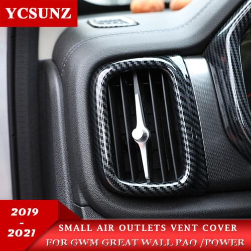 ABS Carbon Fiber Front Small Air Outlets Vent Cover For GWM Great Wall Pao Great Wall Power 2019 2020 2021 accessories