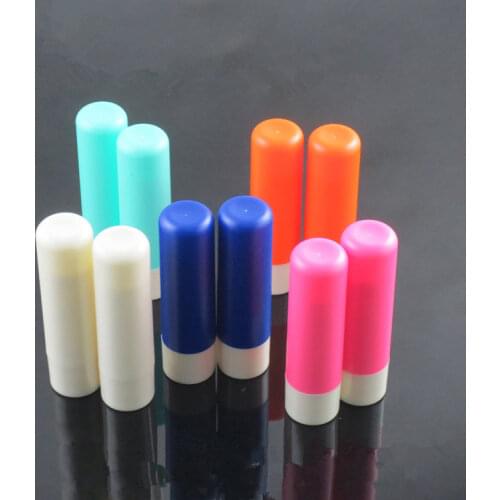 10/20/30/50pcs 12.1mm Plastic Lip Balm Empty Refillable Bottle Colourful 4ml Fashion Lipbalm Pipes Lipstick Tubes