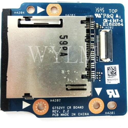 G752VY CR board rev2.2 for ASUS G752V G752VY G752VT G752VS G752VL VM SD card reader board Notebook motherboard free shipping
