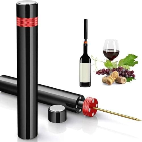 Portable Air Pump Wine Bottle Opener Steel Pin Cork Remover Air Pressure Red Wine Corkscrew Kitchen Tools Bar Accessories