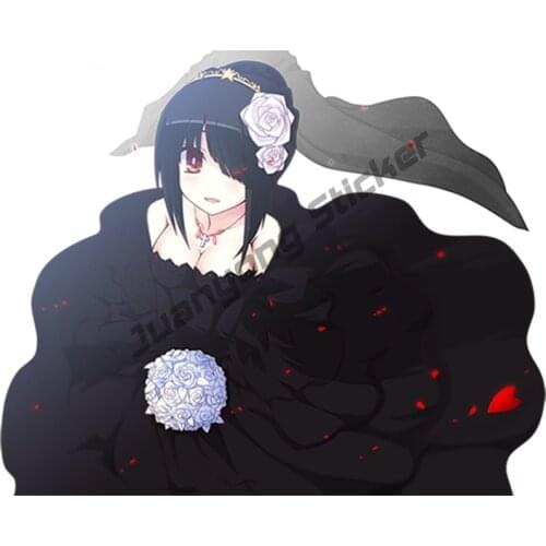 Sexy Lady Girl Car Sticker Tokisaki Kurumi Render Beauty Anime Car Decal Truck Yacht Window Scratch-Proof Graphic KK13x11cm