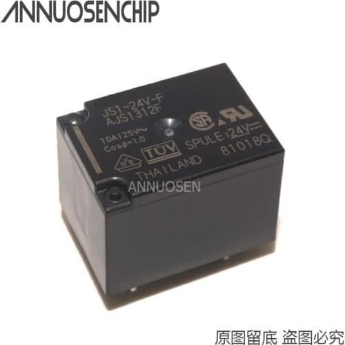 5PINS 10A T73 RELAY DC5V JS1-5V DC12V JS1-12V-F DC24V JS1-24V-F NEW ORIGINAL10PCS/LOTS