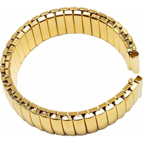 12 14 16 18 20 22MM Stainless Steel Parts Watch Band Strap Silver Metal Watch Bracelets Stretch Expansion Watch Accessories