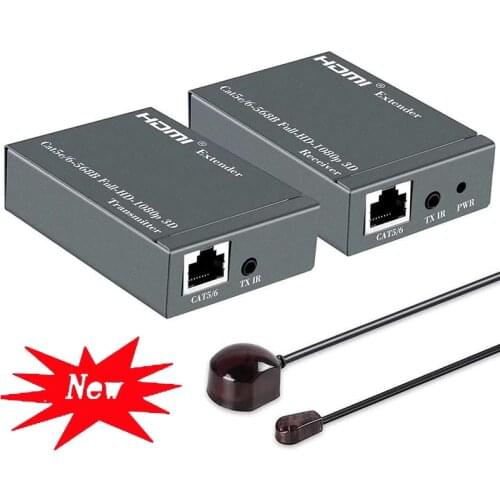 1080P 60M HDMI Extender Via Cat 5e 6 CAT6 RJ45 Ethernet Lan Cable Extension for PS4 DVD Computer PC To TV HDTV