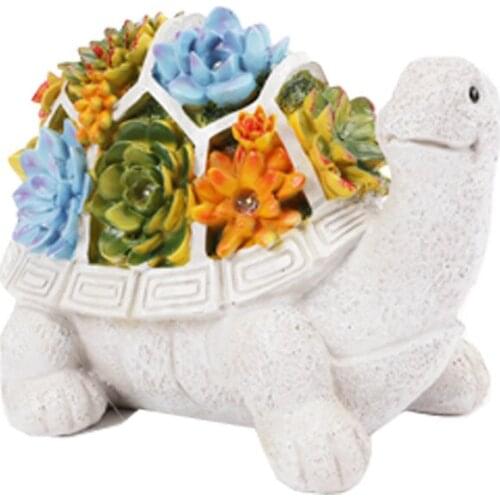 Snails/Turtle Garden Figurine Outdoor Decor Garden Art Solar Statue with LED for Patio Lawn Yard Waterproof TN88