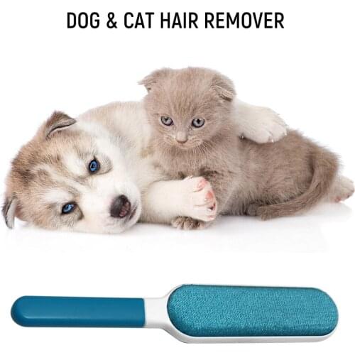 3pcs/set Magic Clean Brush Reusable Self-Cleaning Pet Hair Brush Set Double Lint Remover Fur Scrub Clothes Bag Dust Brusher