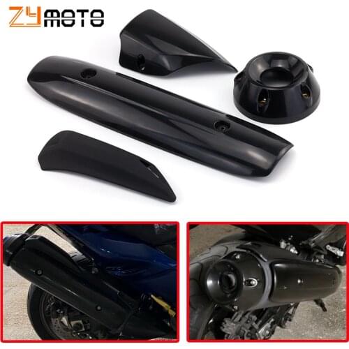Motorcycle Exhaust Pipe Cover Cowl Protector Heat Shield Guard For Yamaha TMAX500 TMAX530 2012 - 2016 2015 TMAX 500 530 T-MAX