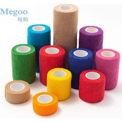 10Pc 2.5/5/7.5/10x450cm Non-woven Sport Elastoplast Self Adhesive Elastic Bandage Emergency Athletic Wrap Muscle Knee Elbow Tape