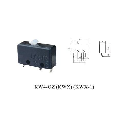 100pcs Micro Limit Switch 3A 125V AC KW4-OZ KWX KWX-1