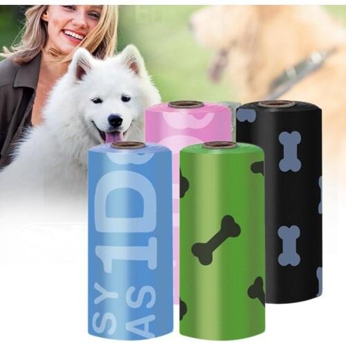 6 Rolls Dog Garbage Bag Disposable Biodegradable EPI Pet Rubbish Bag For Home Large Capacity And Easy To Carry Cleaning Bag