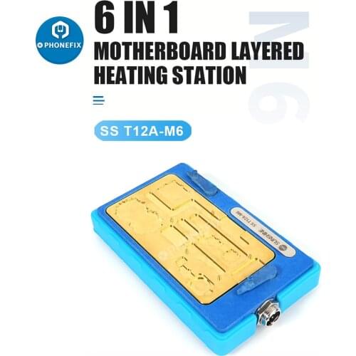 Sunshine SS-T12A M6 Pre-heating Platform for iphone X XS XS MAX 11 Pro Max BGA Desoldering NAND CPU PCB Glue Removing Station
