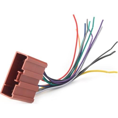 Car Stereo Radio Installation 24-Pin Female Wire Wiring Harness Set Replacement for 2001-2013 Mazda Models