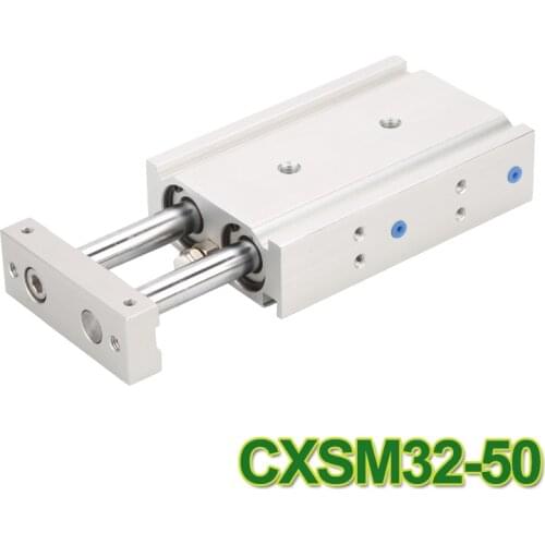 CXSM32-50 High quality double acting dual rod piston air pneumatic cylinder CXSM 32-50 32mm bore 50mm stroke with slide bearing