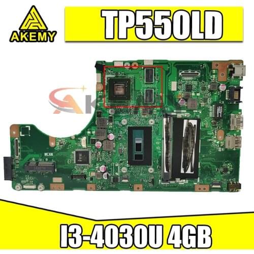 For ASUS vivobook TP550LD TP550LA TP550LN TP550L Laptop Motherboard I3-4030U 4GB Tested 100% work original Mainboard