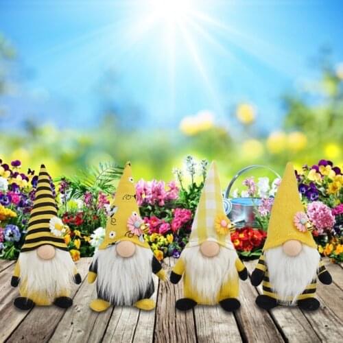 Bumble Bee Gnomes Plush Yellow & Black Scandinavian Tomte Nisse Swedish Spring Decorations High Quality and Brand New