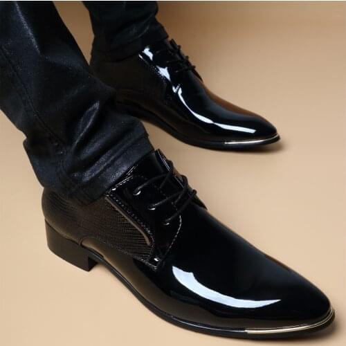 Мужские лакированные туфли KUCLUT China At AliExpress