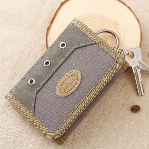 Man Purse Short Fold Moneybags Fabric Canvas Wallet Fashion New Men Clutch Coin Purse Card Holder Clips Billfold Wallets Pocket