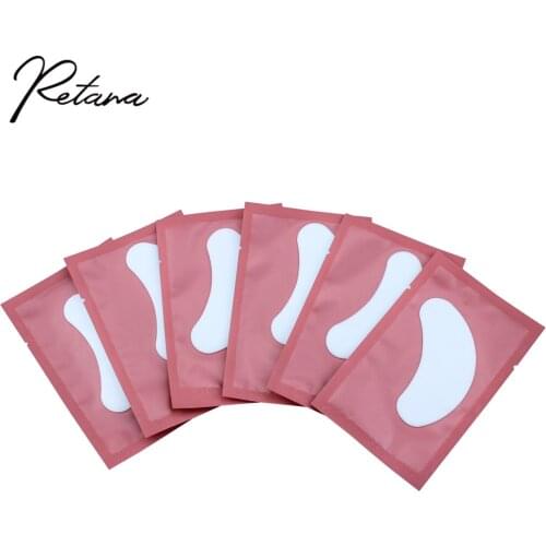 50/100 Pairs of Eyelash Pad Gel Patch Grafting The Eyelashes Under The Eyelashes For Eyelash Extension Paper Lint-free Stickers