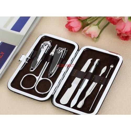 Simple and Fashion Nail Scissors Set Gold Plated 7 pcs/set Nail Art Scissors Set Nail Manicure set