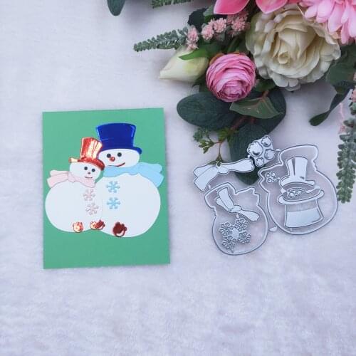 Snowman lovers metal cutting dies 2020 new DIY scrapbook photo album paper card decorative crafts embossing mold