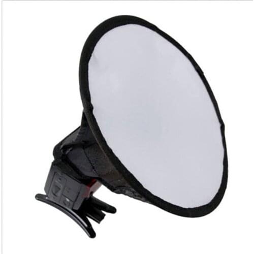 Foleto Flash Light Softbox Diffuser 8" 20cm Round Speedlite Softbox Universal for Canon nikon Sony Yongnuo Godox Flashlite 580ex