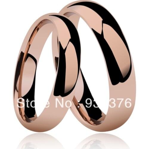 Free Shipping and Free Engraving Super Deal Size 4-13 Rose Gold Tungsten ring Woman Mans wedding Rings Couple Rings