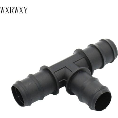 Wxrwxy 25mm Tee barb water Tee connector garden irrigation garden water splitter G3/4 hose repair hose connector 3 pcs